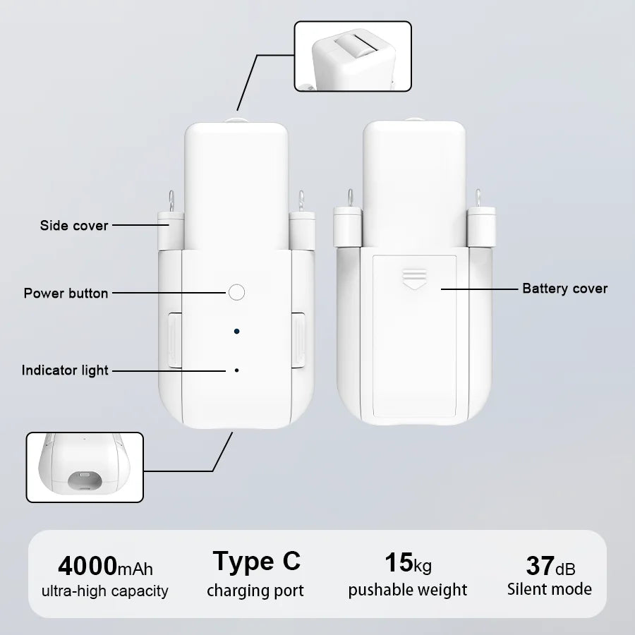 WiFi Smart Curtain Motor with App & Remote Control