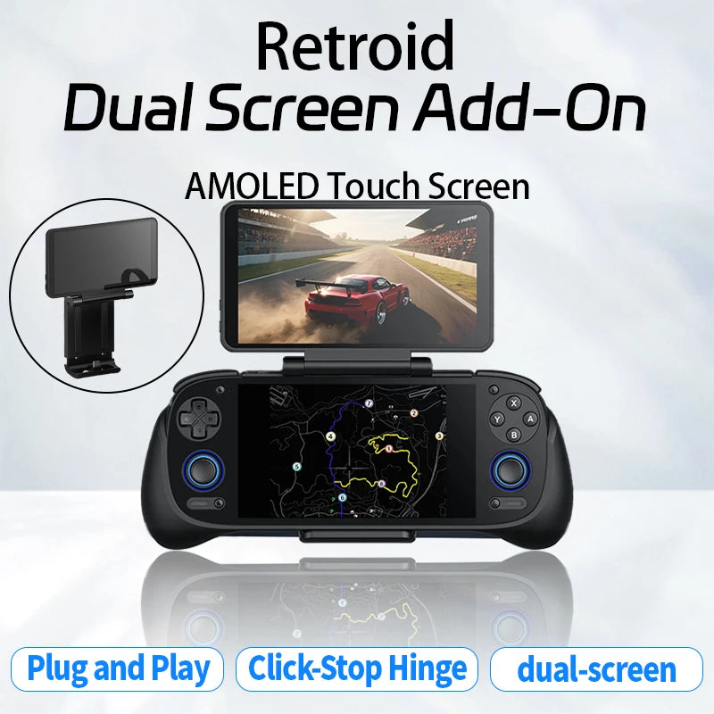 Retroid 5.5-inch OLED Dual-Screen Add-On for RP4 Pro, RP Mini & RP5