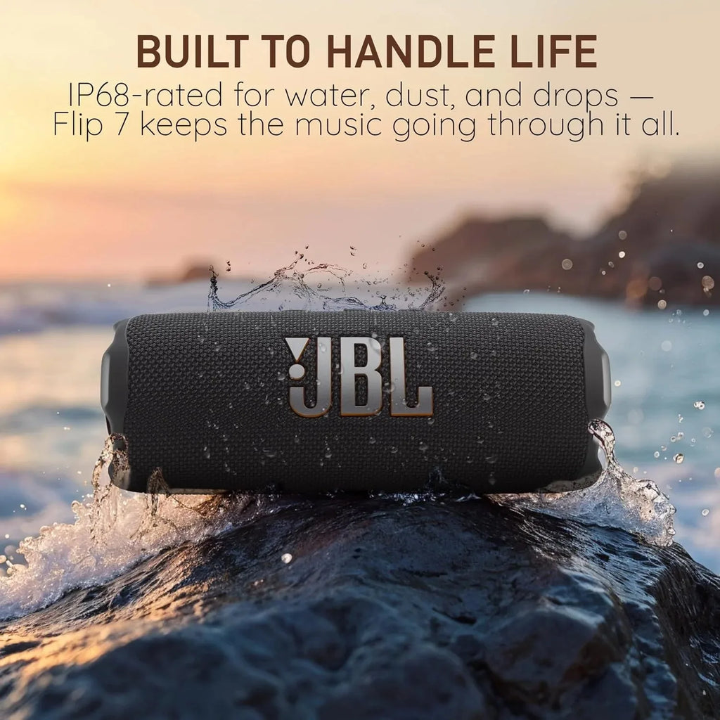 JBL Flip 7 Portable Bluetooth Speaker – IP68 & 14H Playtime