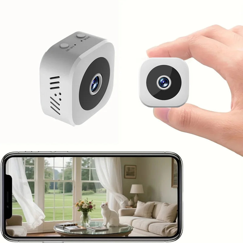 6K Wi‑Fi Mini Security Camera with Night Vision