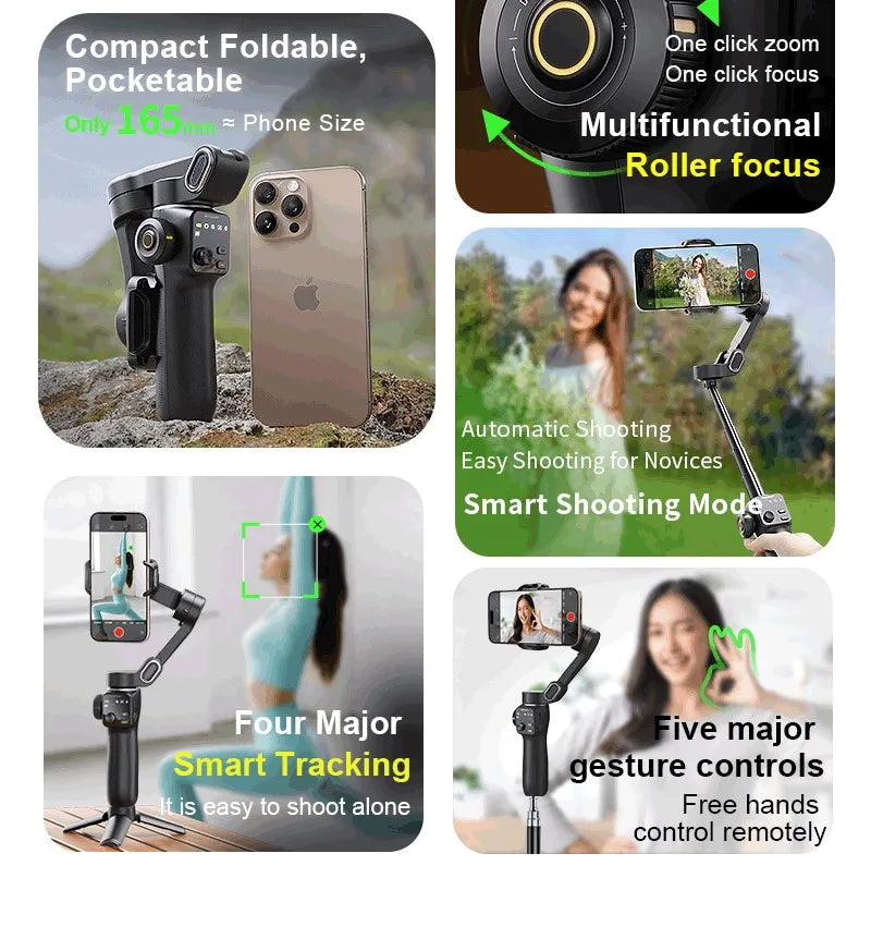 AOCHUAN AI Gimbal Stabilizer & Selfie Stick