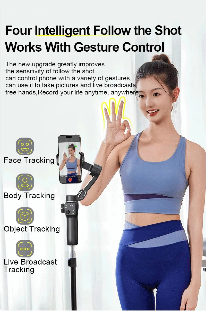 AOCHUAN AI Gimbal Stabilizer & Selfie Stick