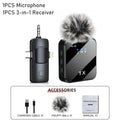 3-in-1 Wireless Mini Microphone for iPhone & Android
