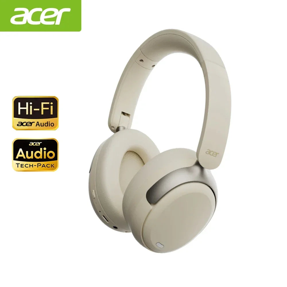 Acer OHR516 ANC Wireless Over‑Ear Headphones with Hi‑Res Spatial Audio