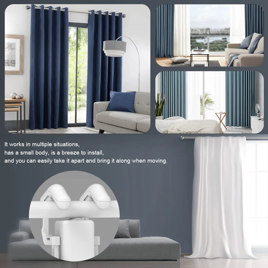 WiFi Smart Curtain Motor with App & Remote Control
