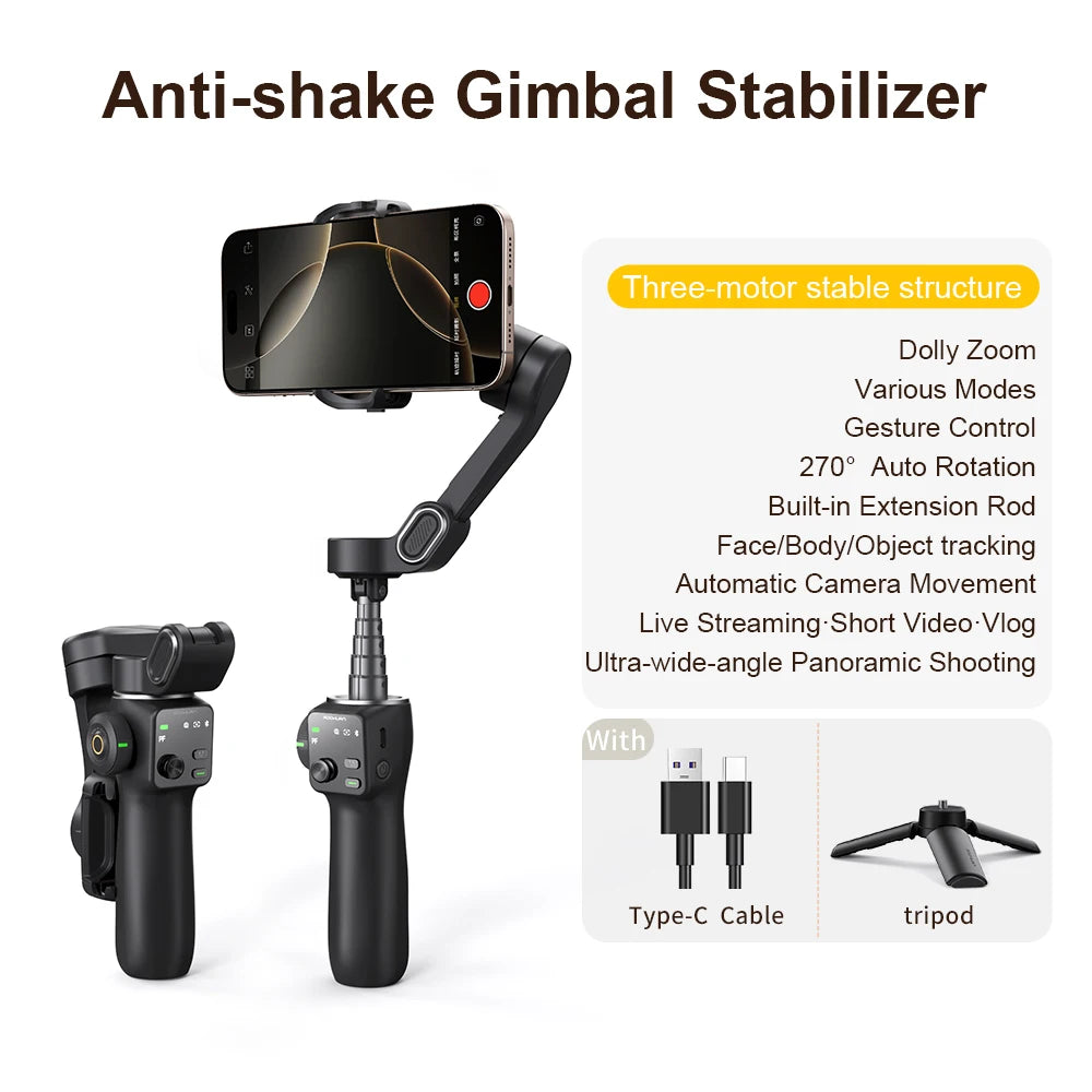 AOCHUAN AI Gimbal Stabilizer & Selfie Stick