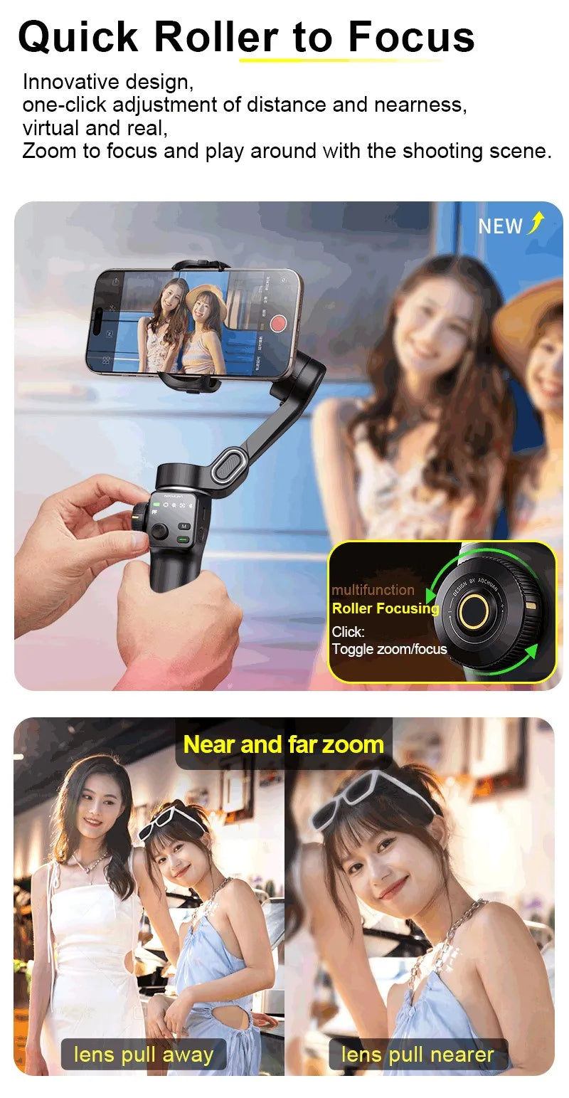 AOCHUAN AI Gimbal Stabilizer & Selfie Stick