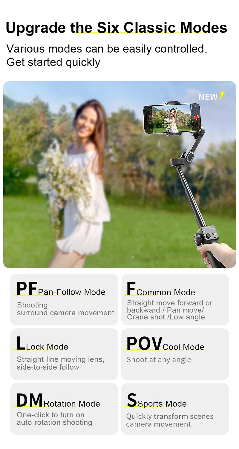 AOCHUAN AI Gimbal Stabilizer & Selfie Stick