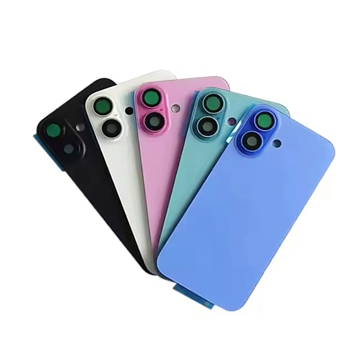 10-Pack iPhone Back Housing Replacement with Camera Lens & Metal Frame