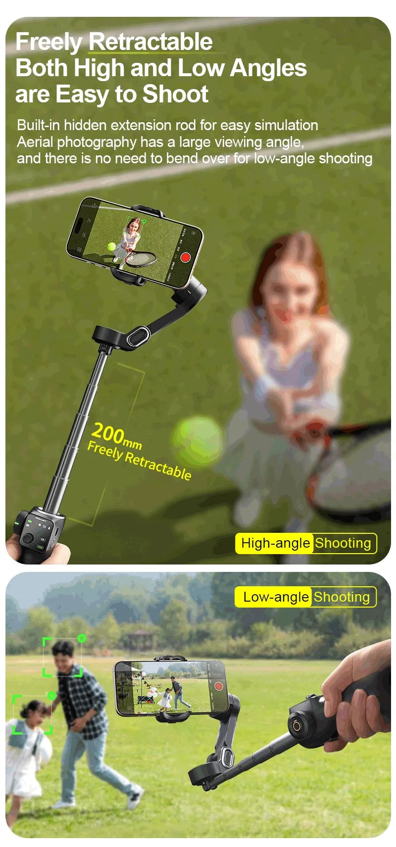 AOCHUAN AI Gimbal Stabilizer & Selfie Stick