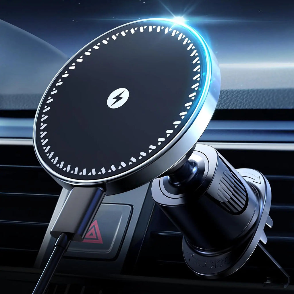 15W Magnetic Wireless Car Charger & Air Vent Mount