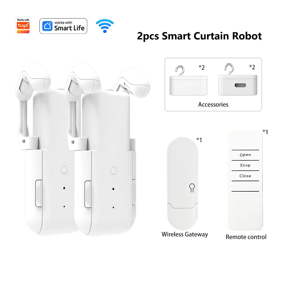 WiFi Smart Curtain Motor with App & Remote Control