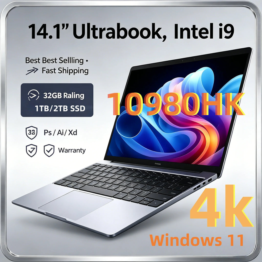 14.1-inch Core i9 Laptop with 16GB RAM & 2TB SSD