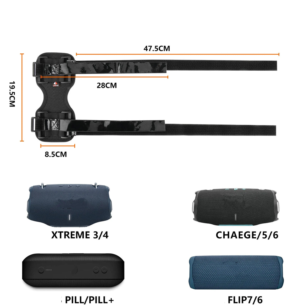 Universal JBL Speaker Bike Strap & Holder