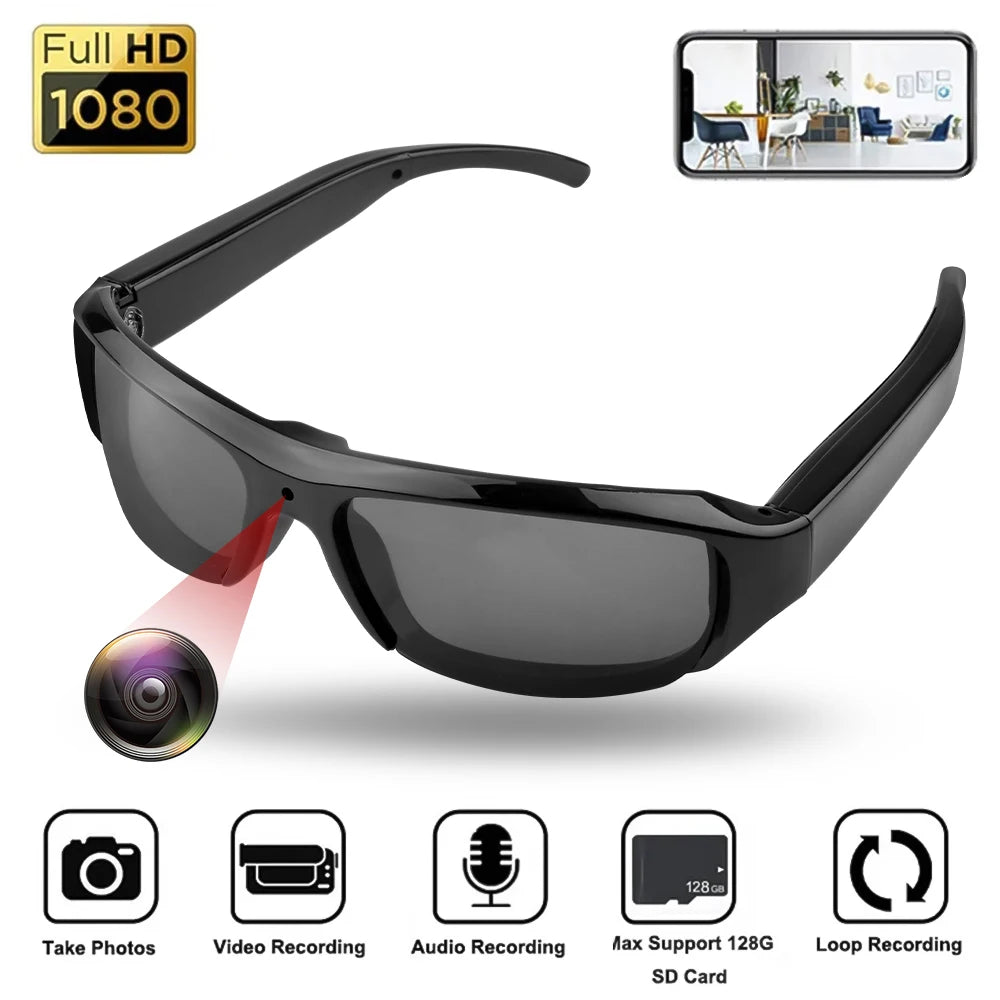 1080P HD Camera Sunglasses with Polarized Lenses