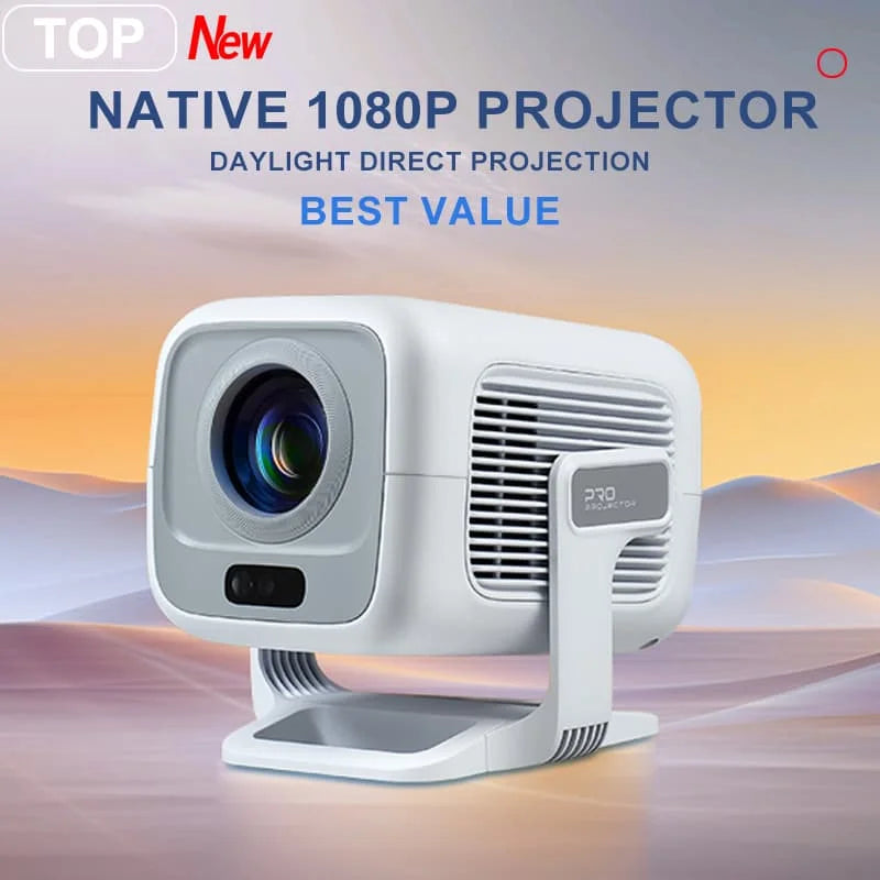 DITONG X3Plus 1080P Smart Mini Projector – 4K Support, Wi‑Fi 6 & Bluetooth 5.4