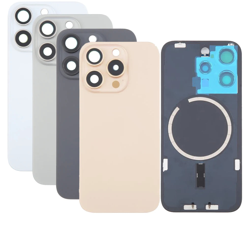 30-Pack iPhone Back Housing Replacement with Camera Lens & Metal Frame
