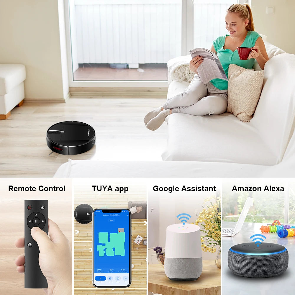 V3S Pro Robot Vacuum & Mop with Smart Mapping & WiFi